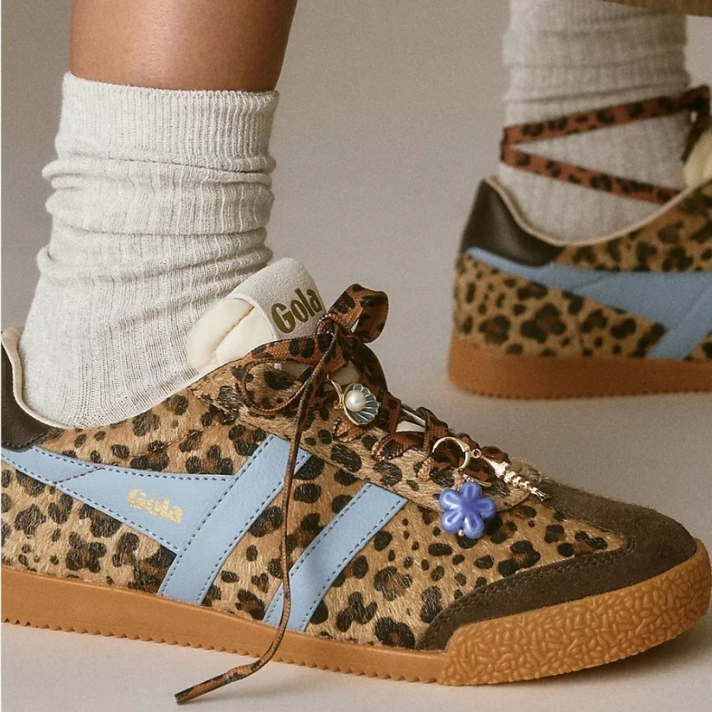 Gola Women's Leopard Print Sneakers with Blue Accents Retail $110.00US - Picture 6 of 16